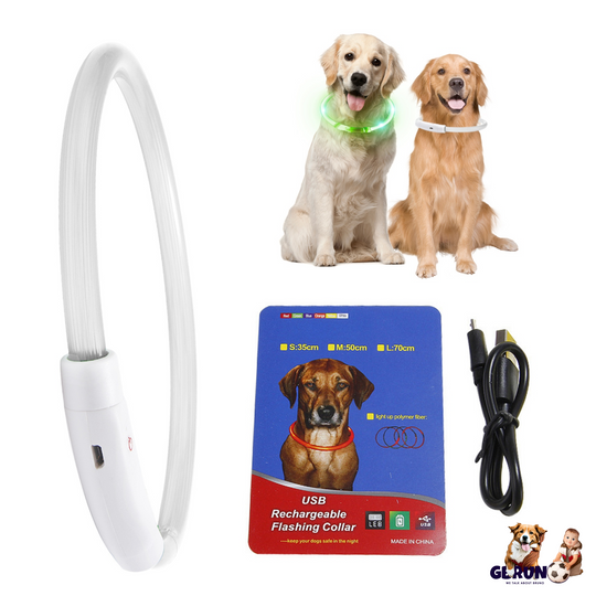 GBruno USB Rechargeable LED Dog Collar