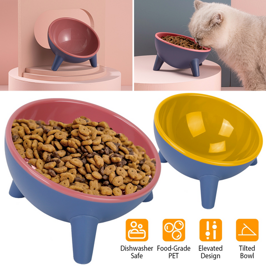 GBruno Elevated Cat Food Bowl