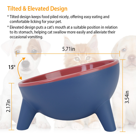 GBruno Elevated Cat Food Bowl