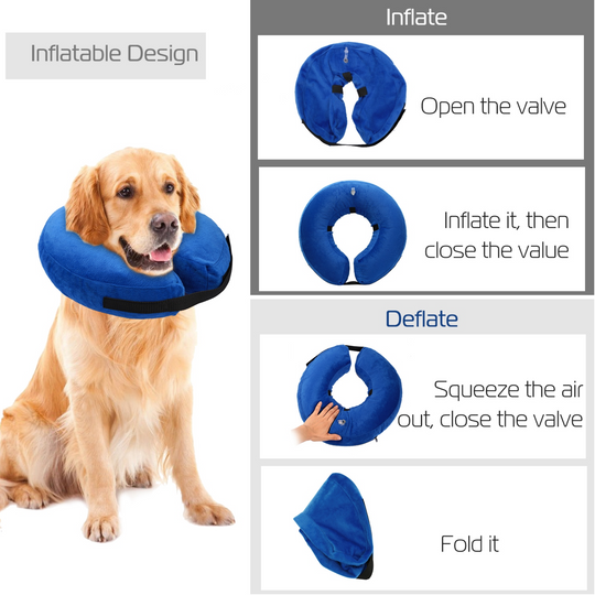 GBruno Dog Protective Inflatable Collar