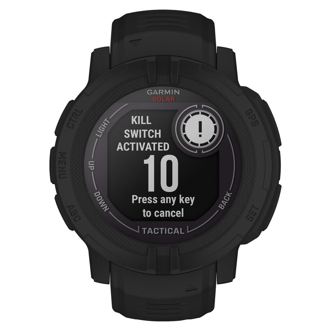 Garmin Instinct 2 Solar Tactical Edition Rugged GPS Smartwatch, 45 mm, Black - view 3