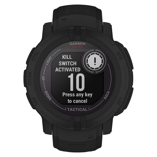 Garmin Instinct 2 Solar Tactical Edition Rugged GPS Smartwatch, 45 mm, Black - view 3