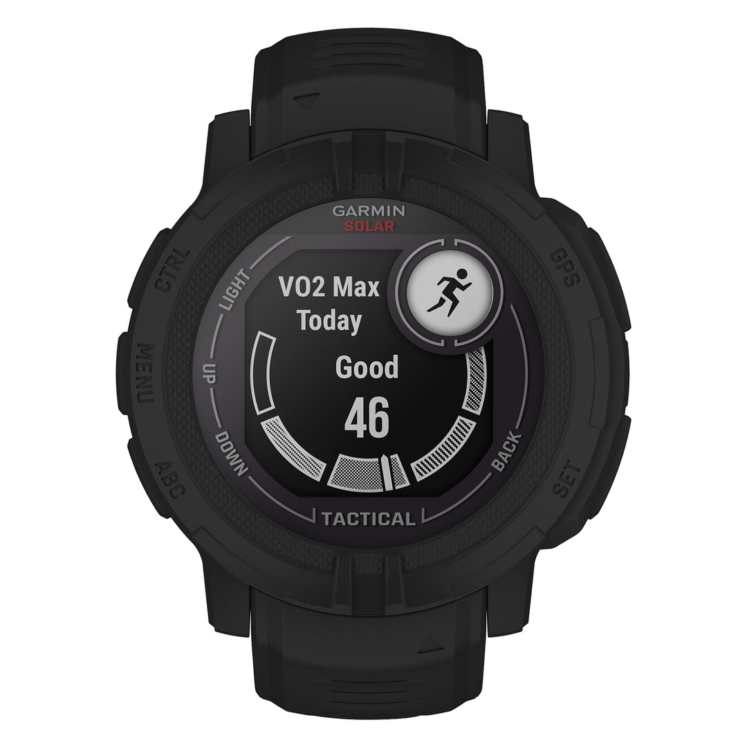 Garmin Instinct 2 Solar Tactical Edition Rugged GPS Smartwatch, 45 mm, Black - view 4