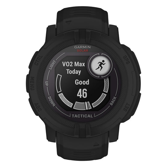 Garmin Instinct 2 Solar Tactical Edition Rugged GPS Smartwatch, 45 mm, Black - view 4