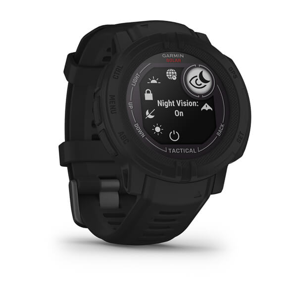Garmin Instinct 2 Solar Tactical Edition Rugged GPS Smartwatch, 45 mm, Black - view 6