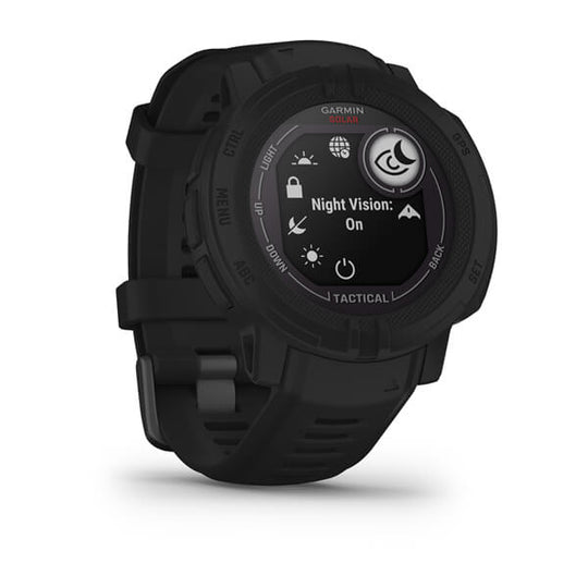 Garmin Instinct 2 Solar Tactical Edition Rugged GPS Smartwatch, 45 mm, Black - view 6