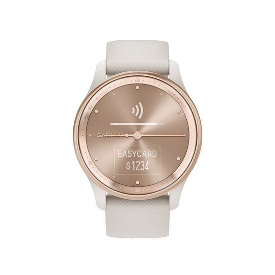 Garmin vivomove Trend Hybrid Smartwatch, 40.4 mm, Peach Gold - view 2