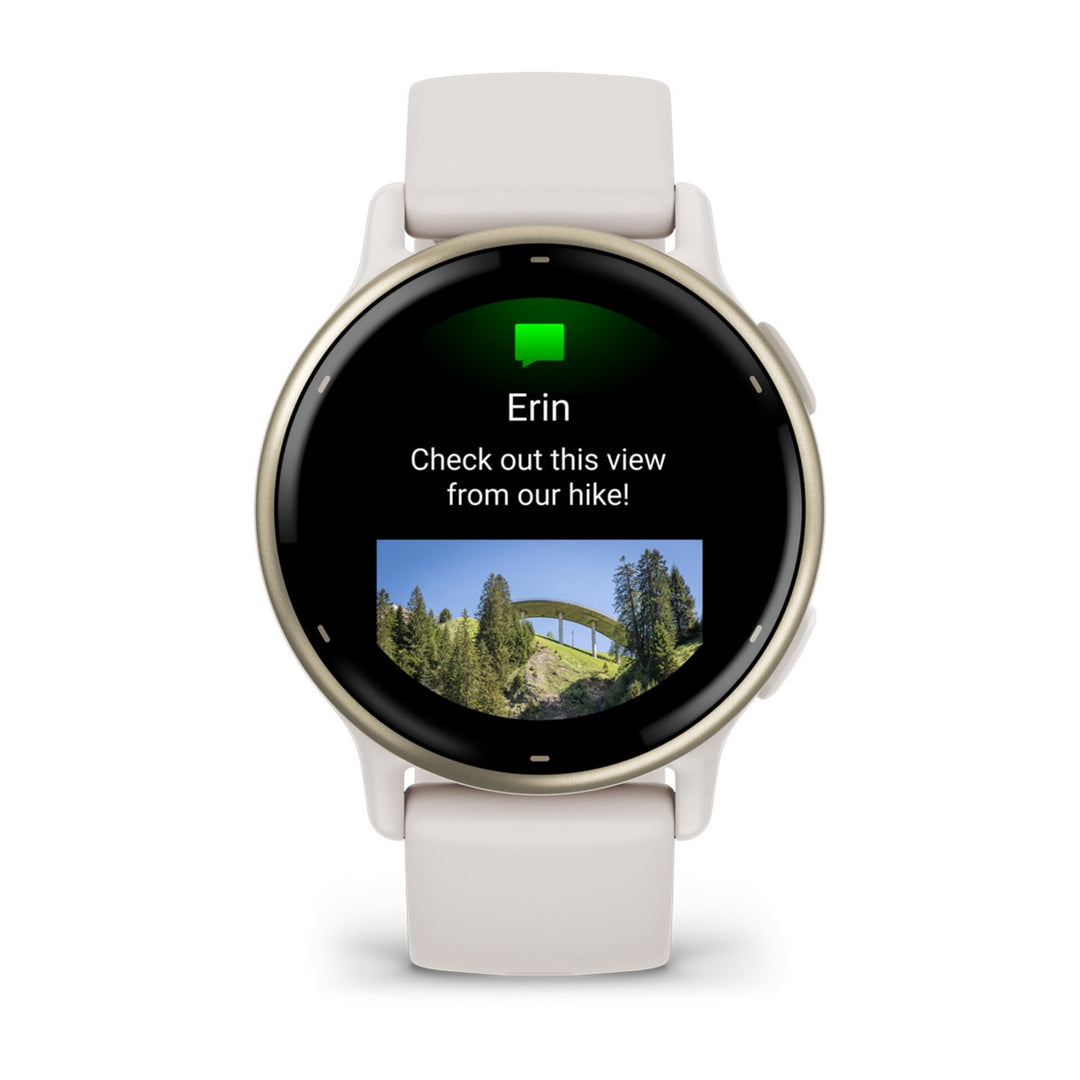 Garmin vivoactive 5 GPS Fitness Smartwatch, 42.2 mm AMOLED - Ivory - view 3