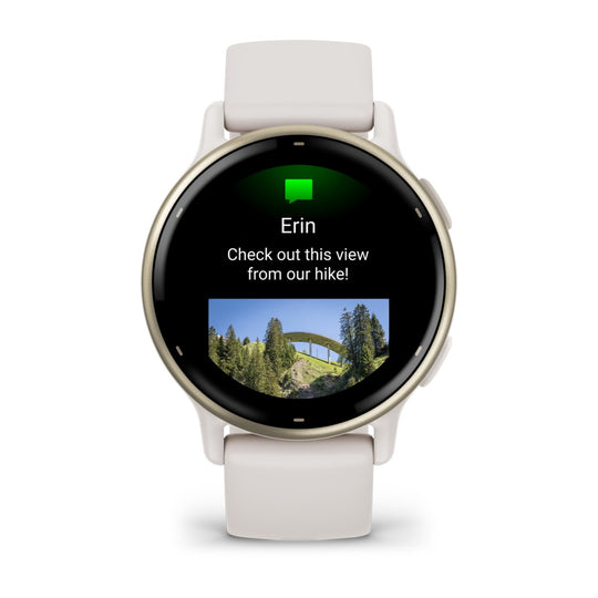 Garmin vivoactive 5 GPS Fitness Smartwatch, 42.2 mm AMOLED - Ivory - view 3
