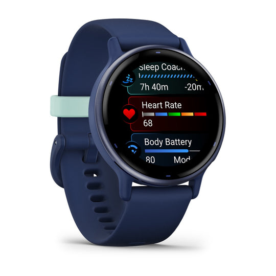 Garmin vivoactive 5 GPS Fitness Smartwatch, 42.2 mm AMOLED - Navy Blue - view 4