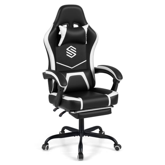 Gaming Chair Height Adjustable Computer Chair with Headrest Ergonomic Office Task Chair