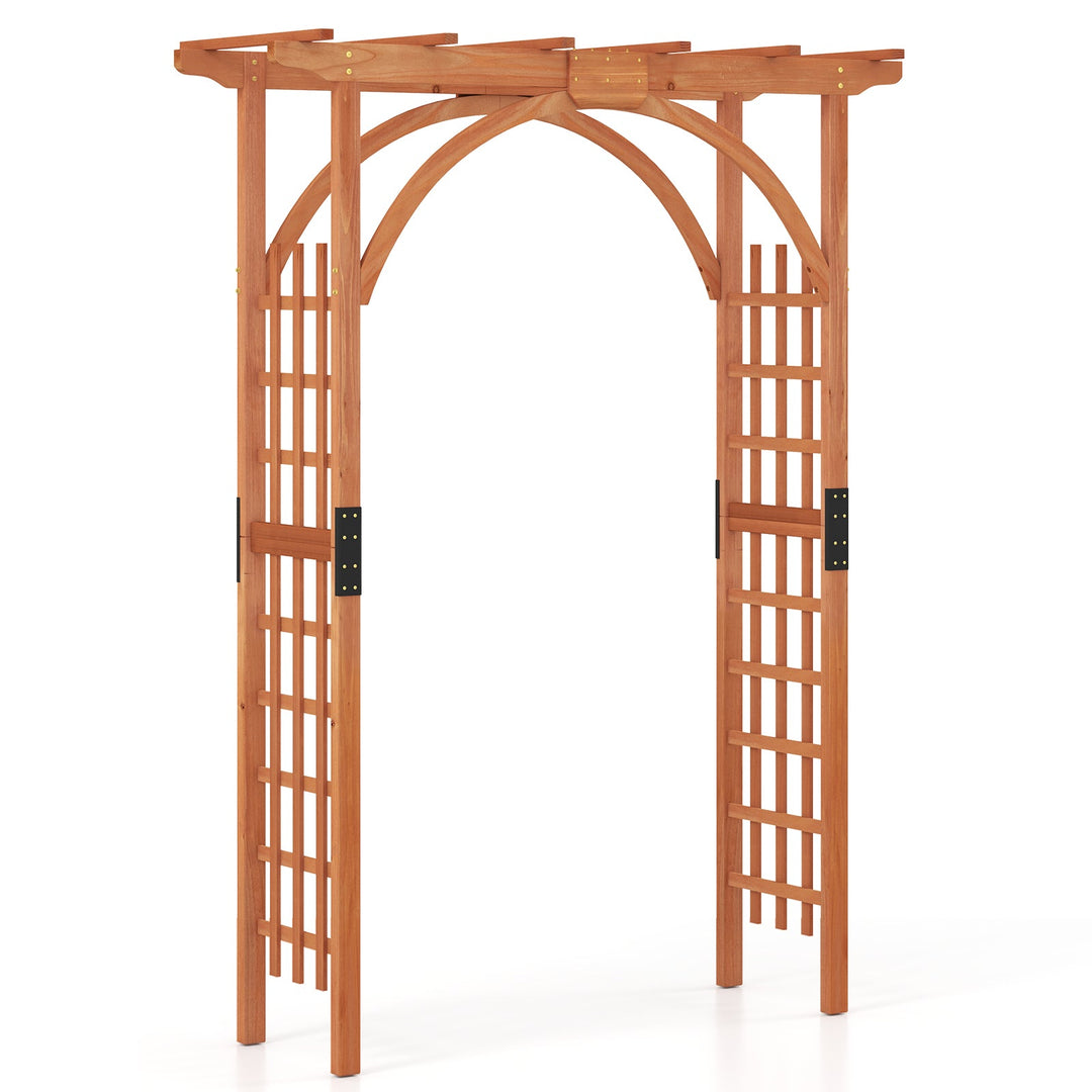 Garden Archway Arch Lattice Trellis Pergola for Climbing Plants and Outdoor Wedding Bridal Decor