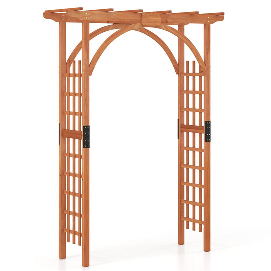 Garden Archway Arch Lattice Trellis Pergola for Climbing Plants and Outdoor Wedding Bridal Decor