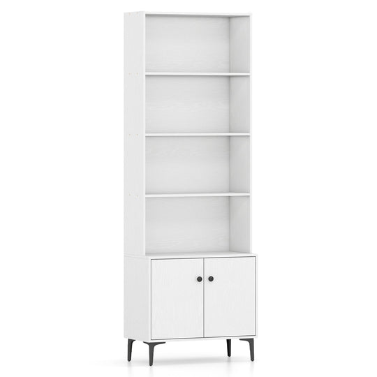 Giantex Bookshelf with Doors and 2 Anti-Tipping Kits for Home Office