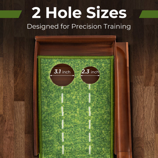 Golf Putting Mat with Auto Ball Return - 10 ft