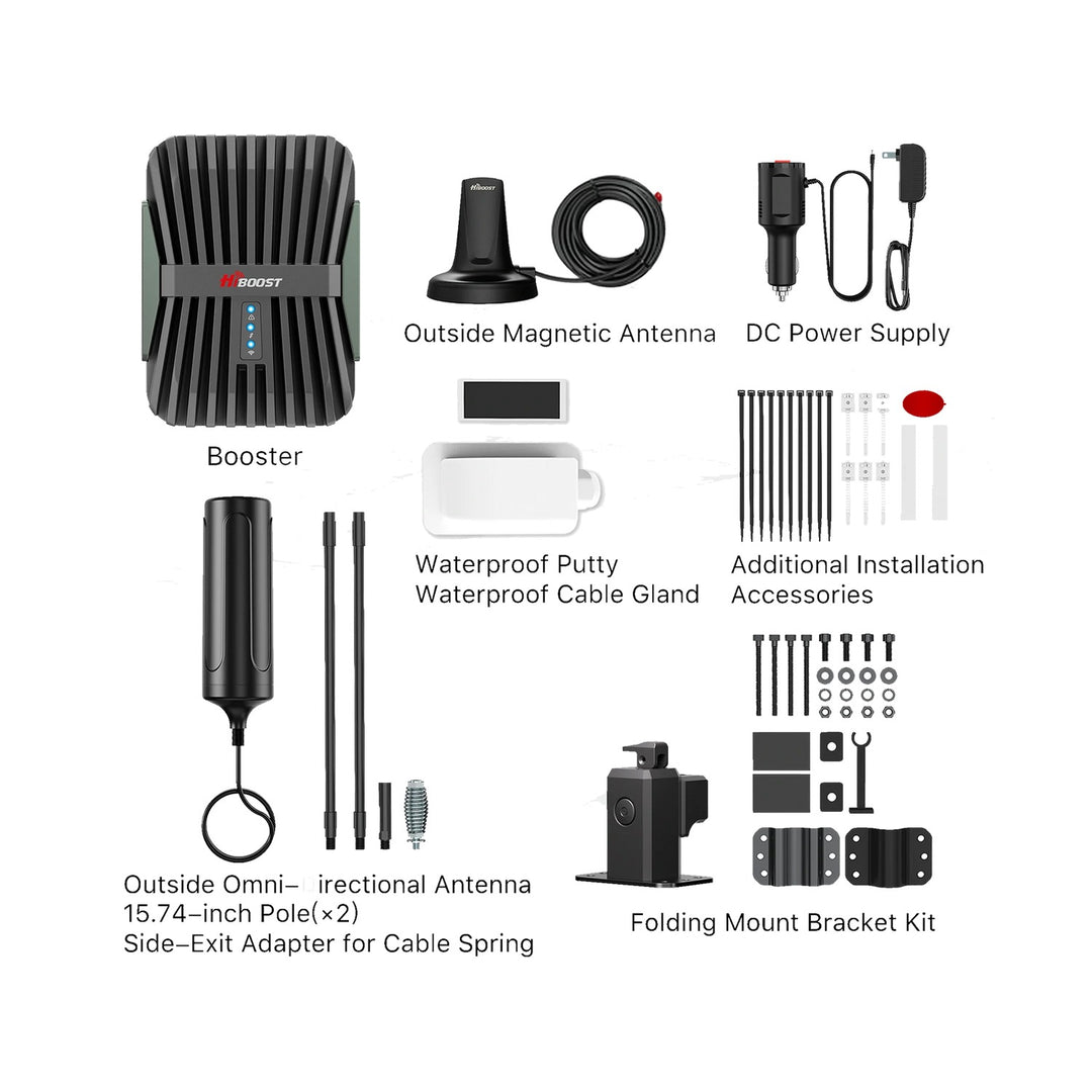 HiBoost MobileLink Voyager In-Vehicle Cellular Signal Booster for RVs and Trailers, 5G/4G LTE - view 6