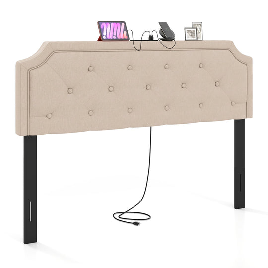 Headboard for Queen and Full Size Bed Tufted Upholstered Head Board