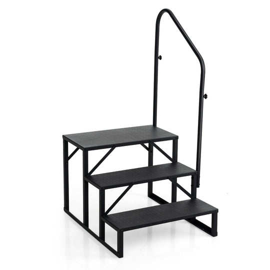 Heavy Duty Hot Tub Stair with Wide Anti-Slip Platforms for Porch and Mobile Home