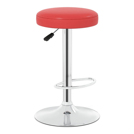 Adjustable Swivel Bar Stool with Footrest, 400 lbs Capacity