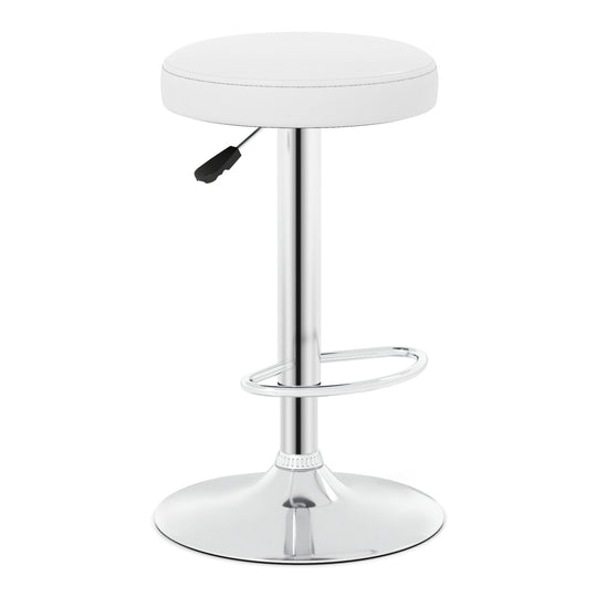 Adjustable Swivel Bar Stool with Footrest, 400 lbs Capacity