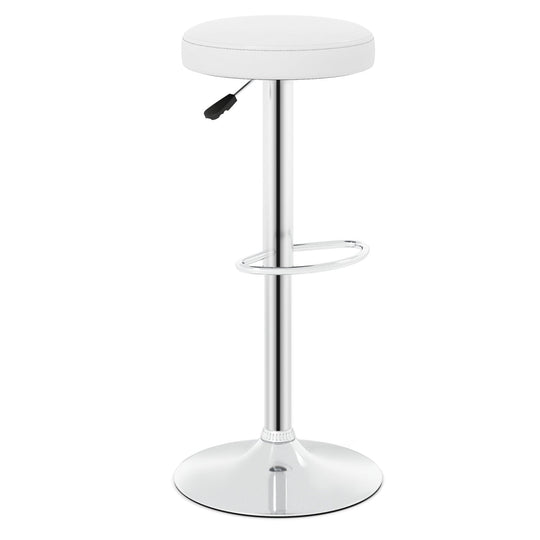Adjustable Swivel Bar Stool with Footrest, 400 lbs Capacity