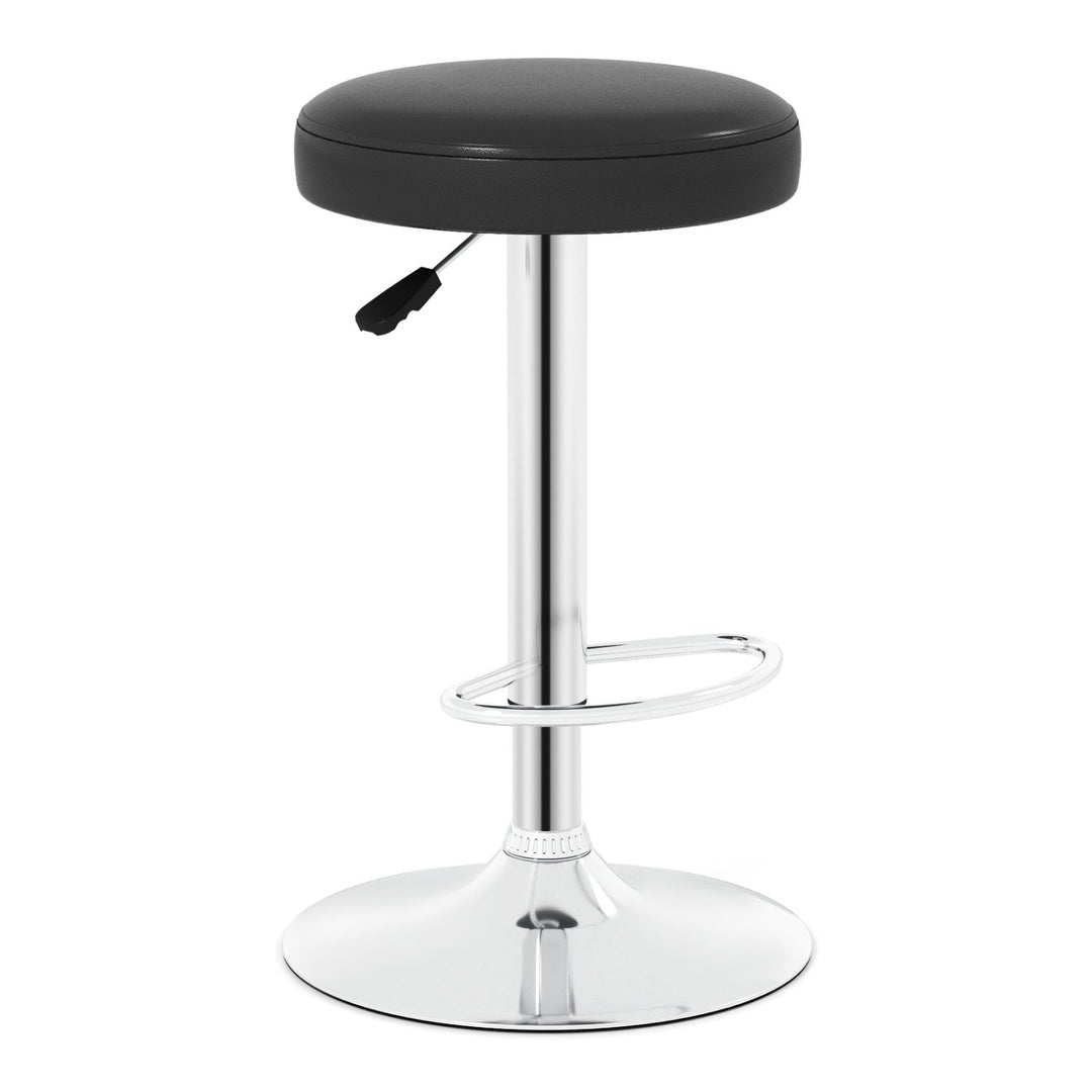 Adjustable Swivel Bar Stool with Footrest, 400 lbs Capacity