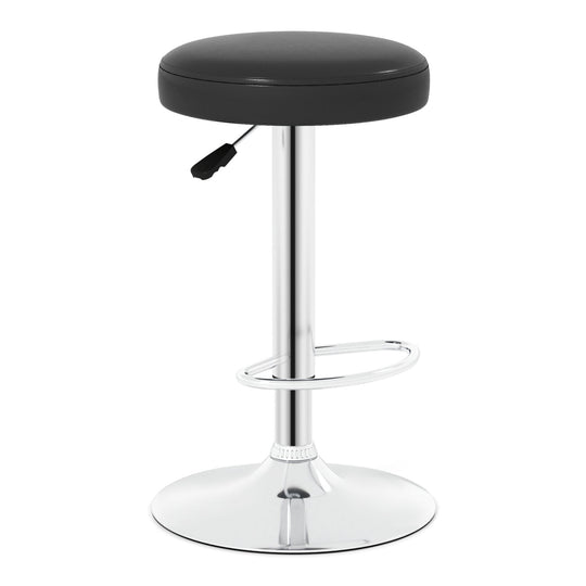 Adjustable Swivel Bar Stool with Footrest, 400 lbs Capacity