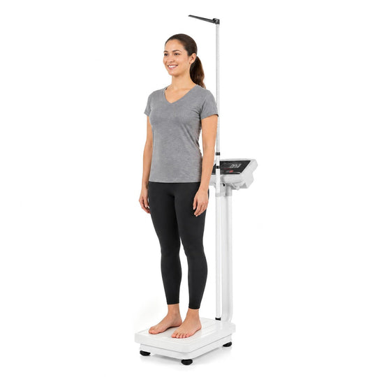 Digital Height and Weight Scale with LED Display 400 lbs