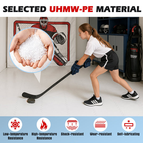 Hockey Flooring Tiles for Training Dryland Synthetic Ice Tiles Hockey Shooting Equipment