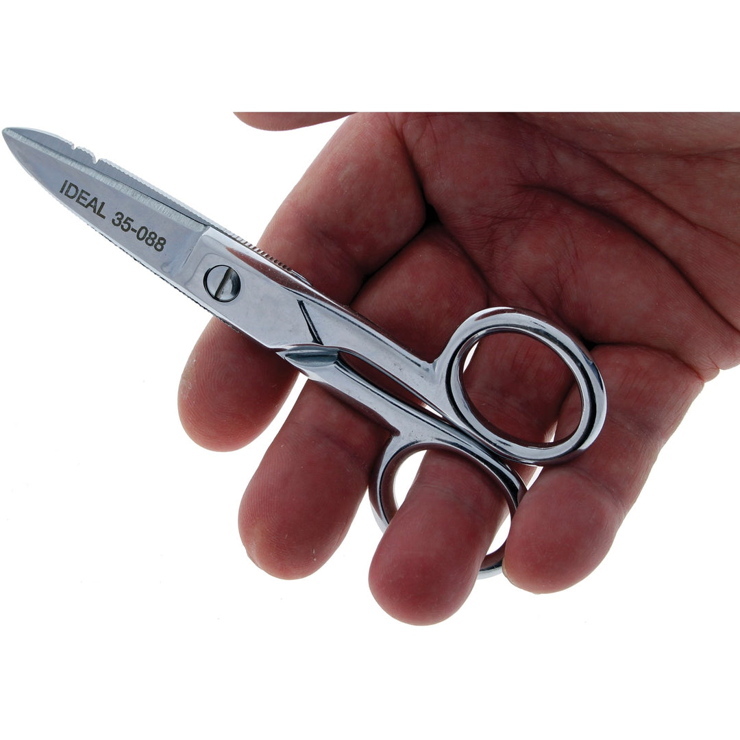IDEAL Electrician's Scissors with Wire Stripping Notches - view 5