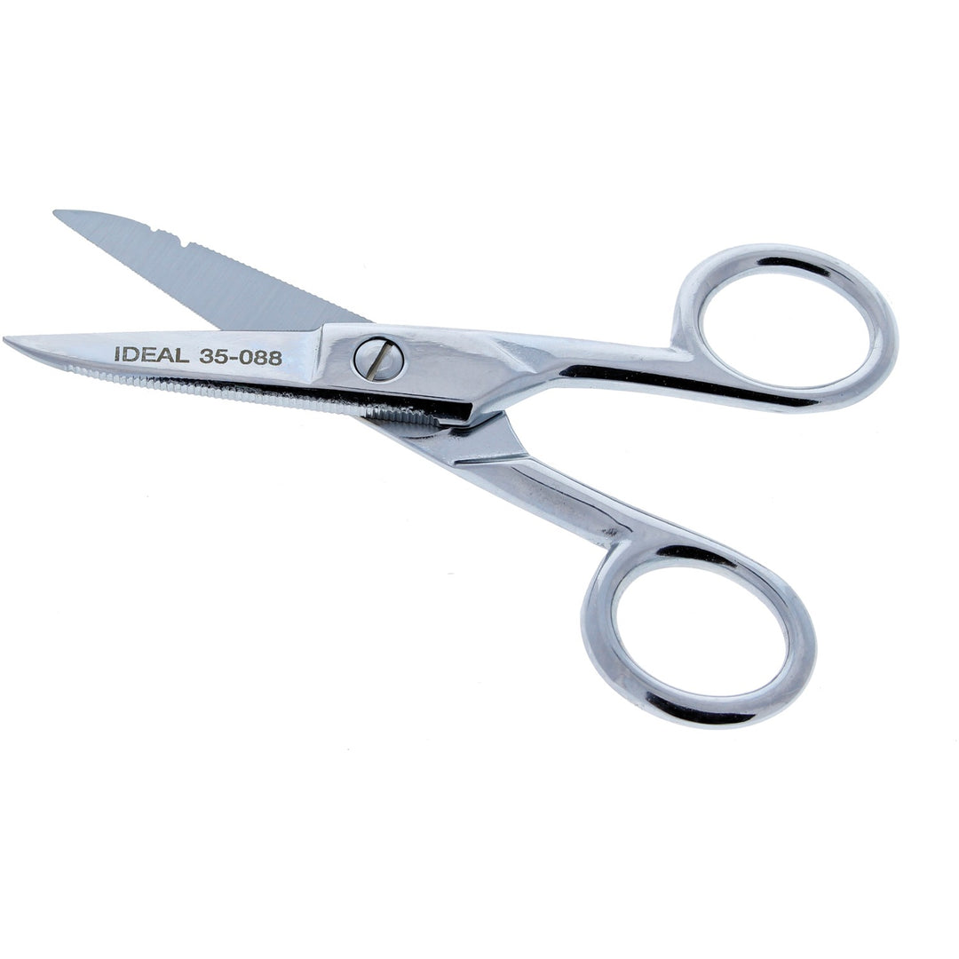 IDEAL Electrician's Scissors with Wire Stripping Notches - view 6