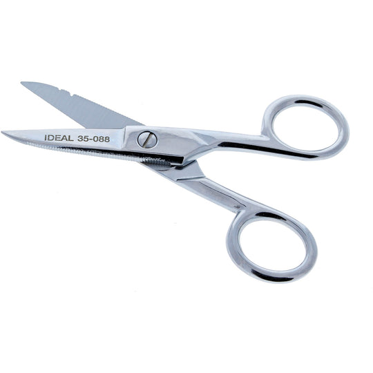 IDEAL Electrician's Scissors with Wire Stripping Notches - view 6