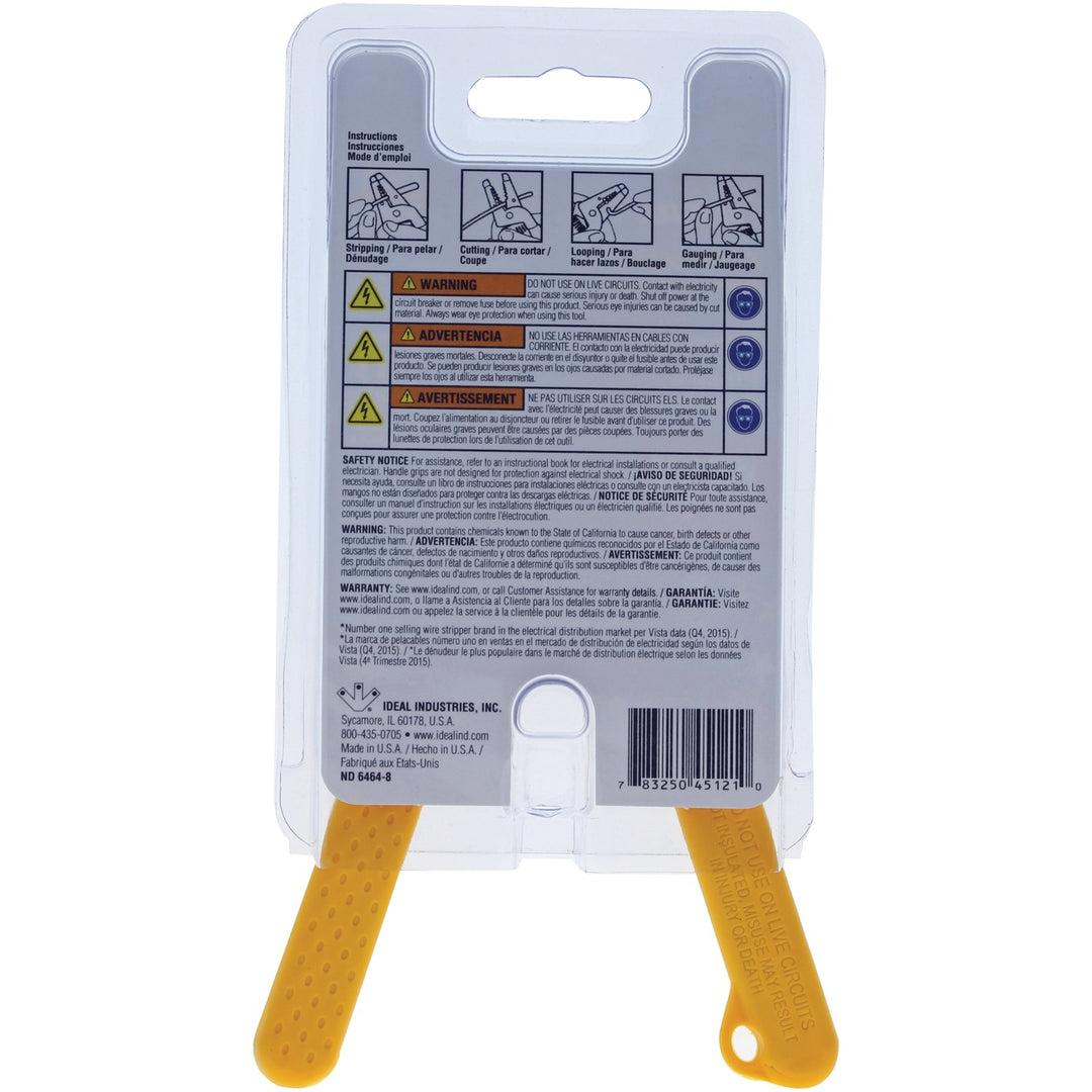 IDEAL T-Stripper Wire Stripper for 14-24 AWG Solid & 16-26 AWG Stranded - view 3