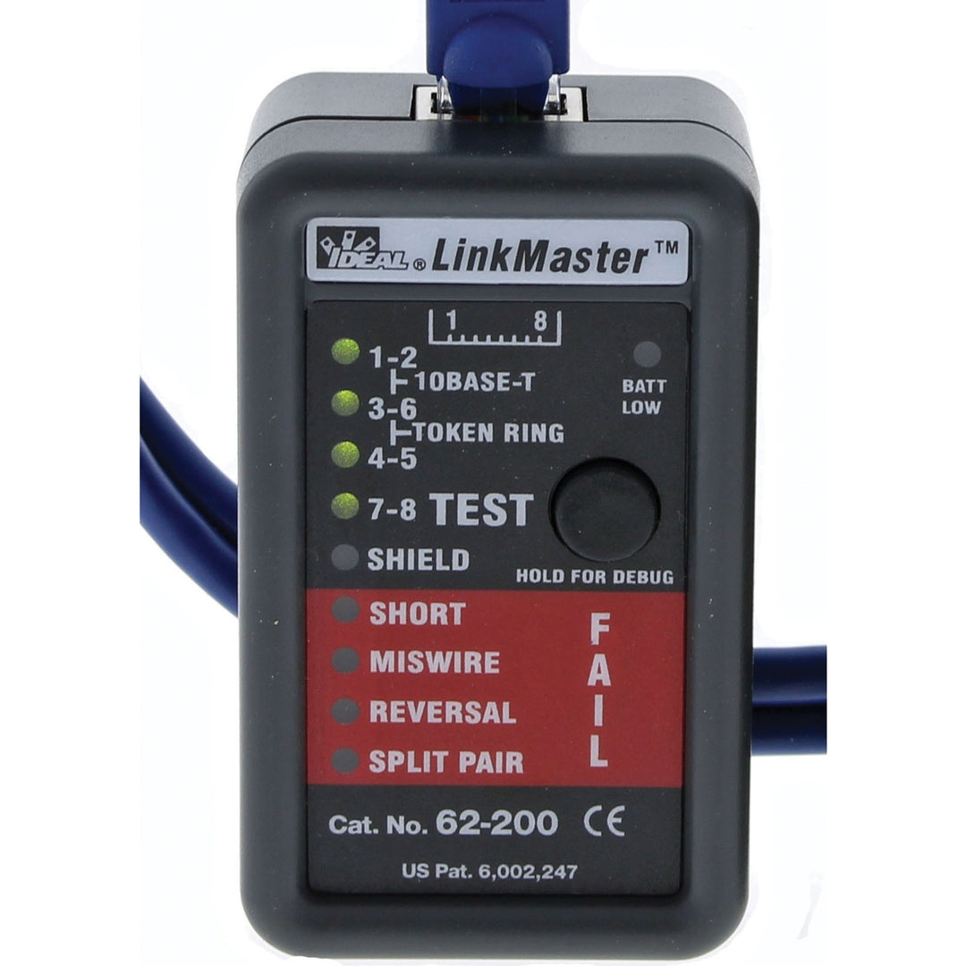 IDEAL LinkMaster RJ45 Ethernet Cable Tester & Wiremapper for CAT-3/5E/6/6A - view 3