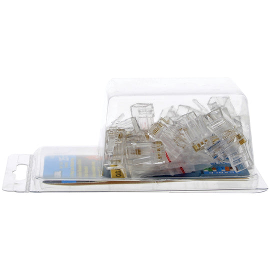 IDEAL CAT-6 RJ45 Modular Plugs, 3-Piece Design, 25 Pack - view 4