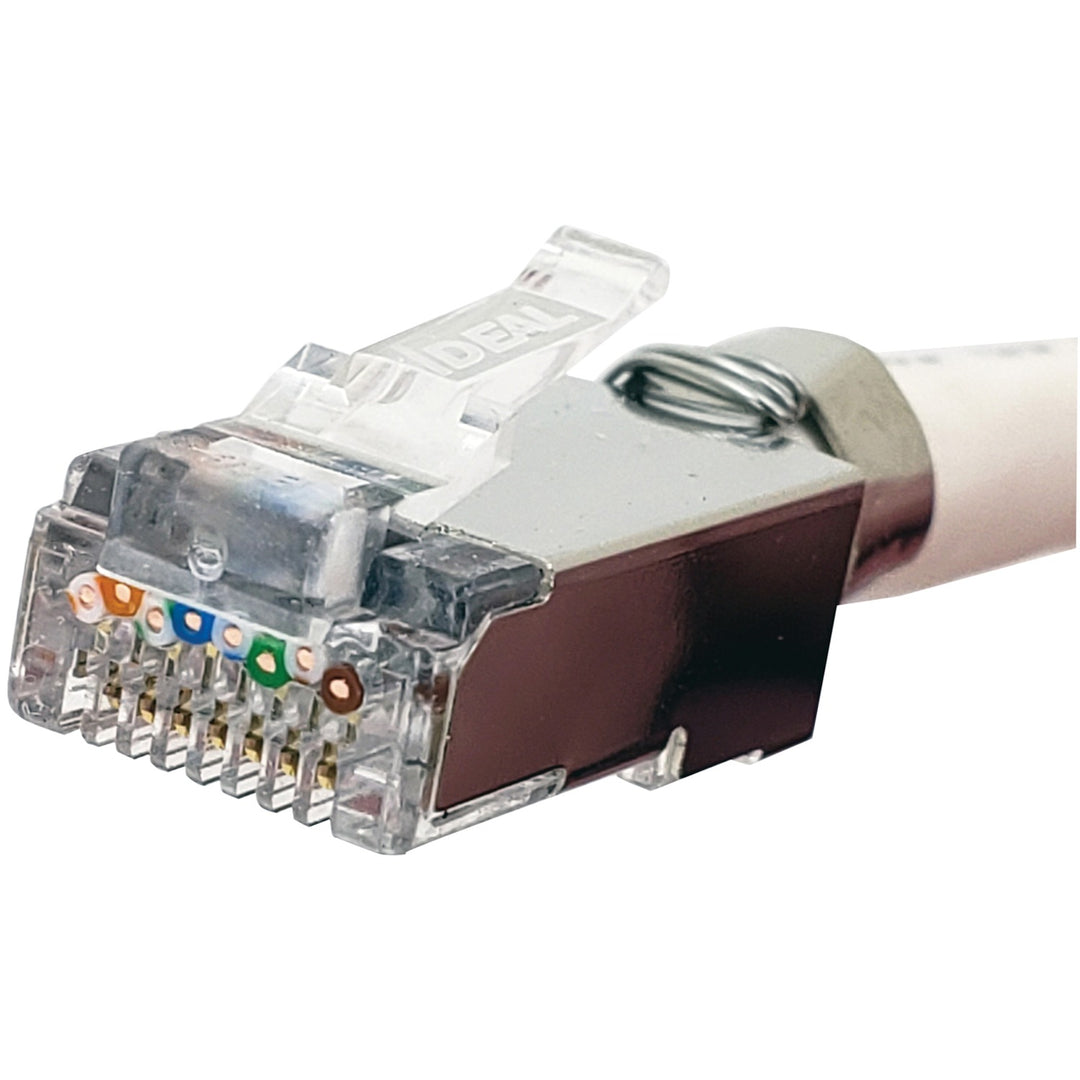 IDEAL Shielded Feed-Thru CAT-6A/6/5E RJ45 Modular Plugs, 25 Pack - view 3