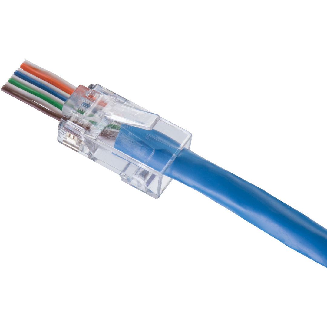 IDEAL Feed-Thru CAT-6 RJ45 Modular Plugs, 50 Pack - view 3