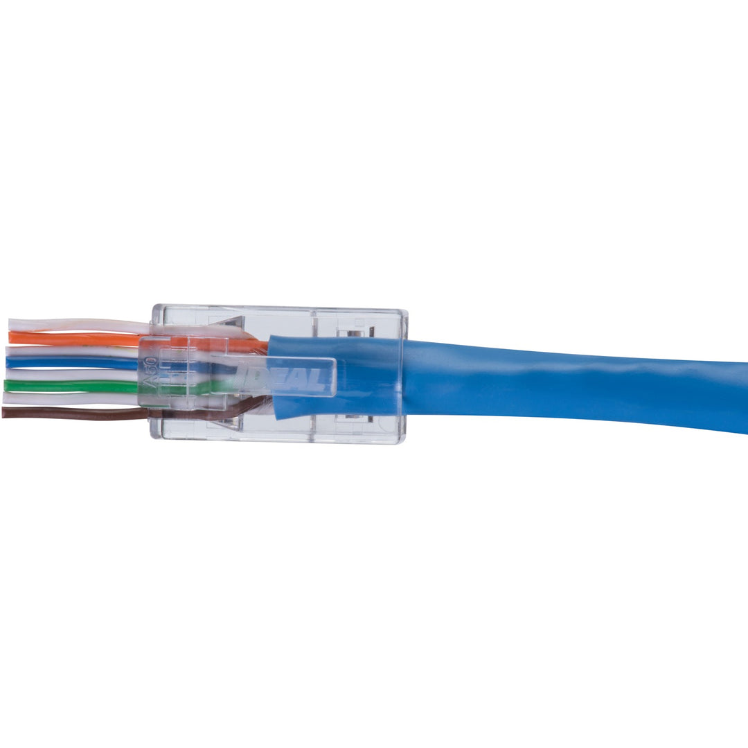 IDEAL Feed-Thru CAT-6 RJ45 Modular Plugs, 100 Pack - view 6