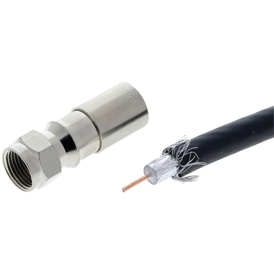 IDEAL RTQ XR RG6 F-Type Compression Connectors, 50 Pack - view 10