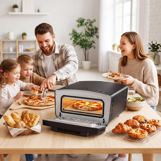 Electric Pizza Oven for 12" Pizzas with 8 Presets