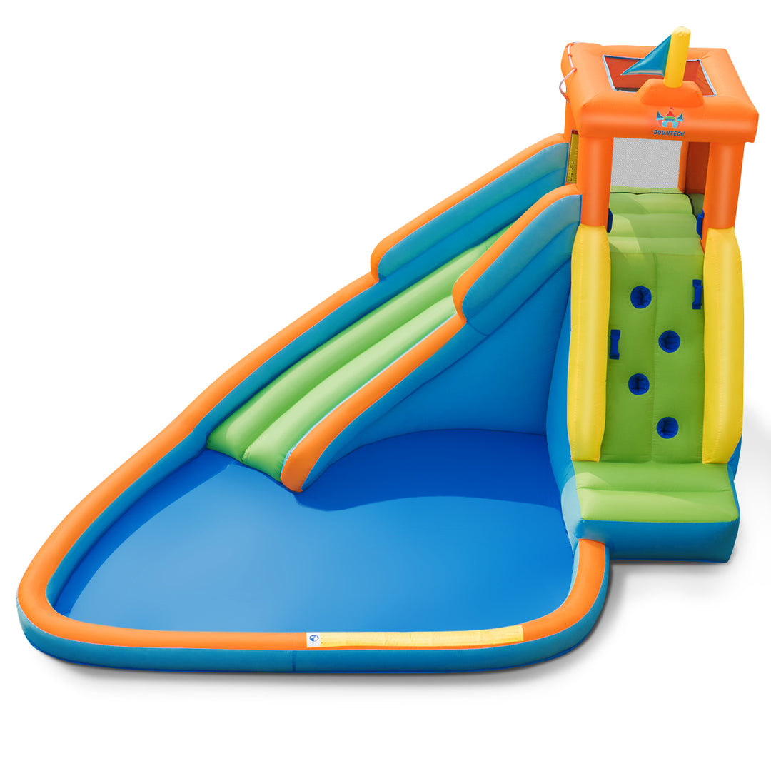 Inflatable Water Slide Kids Bounce House with 680W Blower