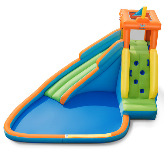 Inflatable Water Slide Kids Bounce House with 680W Blower