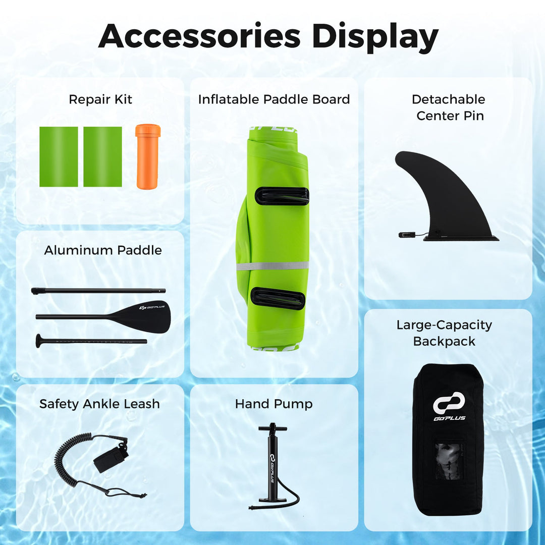Inflatable Stand up Paddle Board iSUP Board Accessories with 3 Fins