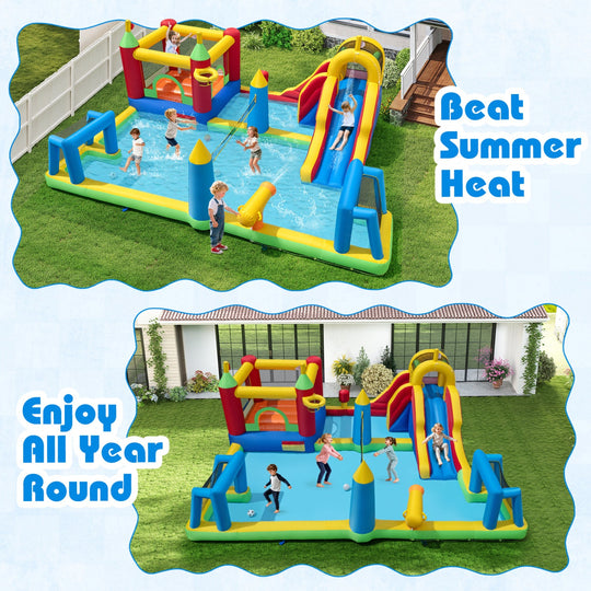 Inflatable Water Slide Bounce House 9-in