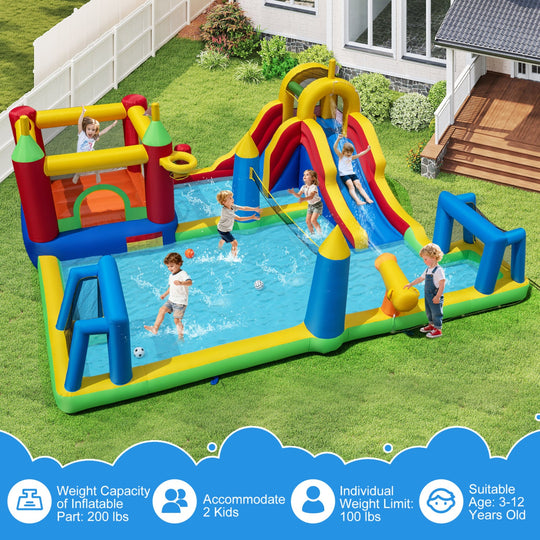 Inflatable Water Slide Bounce House 9-in