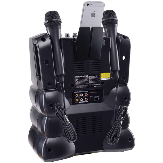 Karaoke USA DVD/CDG/MP3G Karaoke Machine with 7-In. Screen, Bluetooth & 2 Microphones - view 11