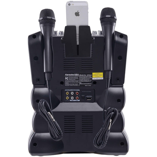 Karaoke USA DVD/CDG/MP3G Karaoke Machine with 7-In. Screen, Bluetooth & 2 Microphones - view 7