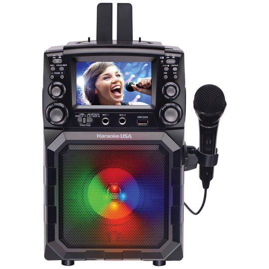Karaoke USA Portable CDG/MP3G Karaoke Player with 4.3-In. Screen, Bluetooth & Battery
