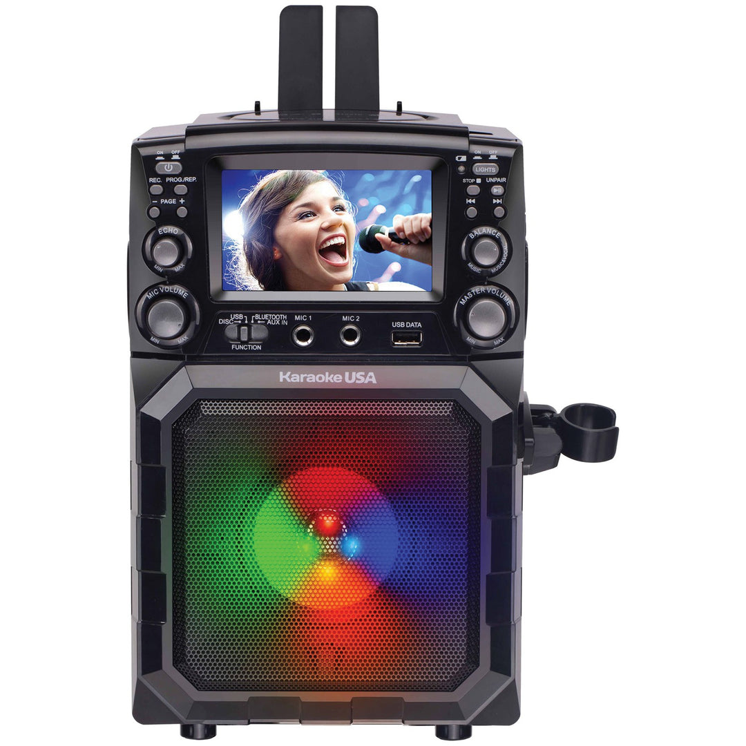 Karaoke USA Portable CDG/MP3G Karaoke Player with 4.3-In. Screen, Bluetooth & Battery - view 3
