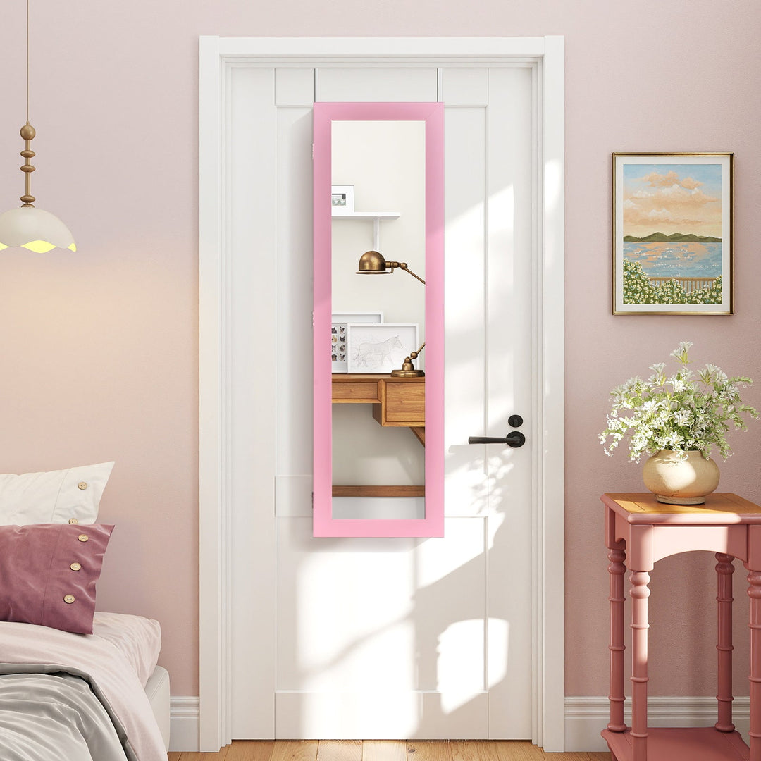 Jewelry Cabinet Wall or Door Mounted Jewelry Armoire Modern Hanging Jewelry Organizer